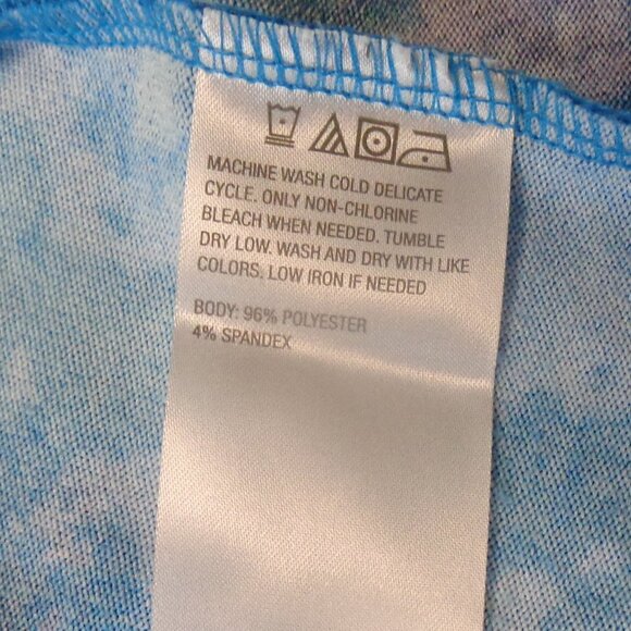 Colleen Lopez Size Medium Blue Tie-Dyed Knotted Cardigan - Picture 8 of 11